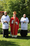 Foto in de tuin van de kerk 